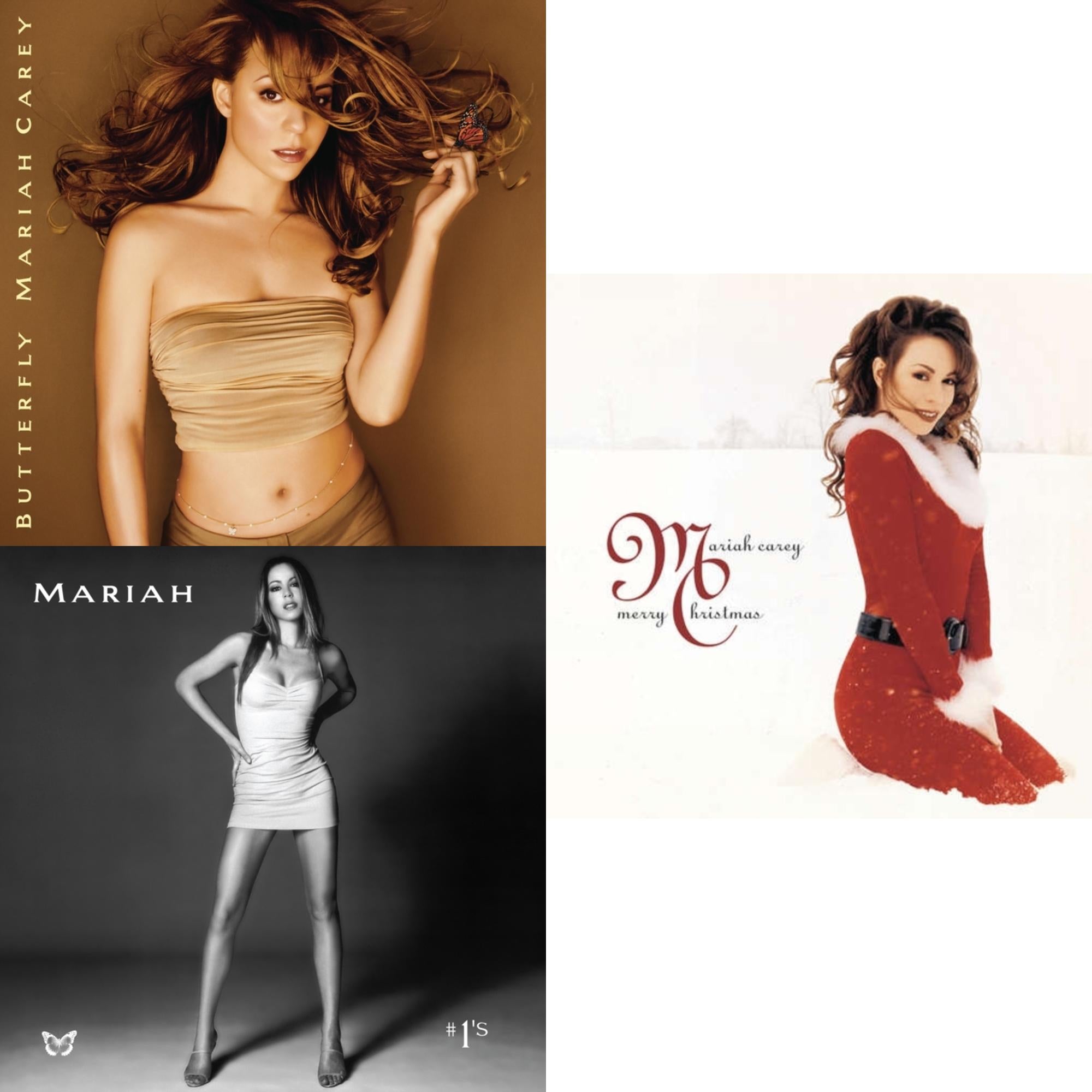 Butterfly & #1’S (Opaque White Vinyl/2LP) & Merry Christmas (Deluxe Anniversary/Red LP Vinyl)