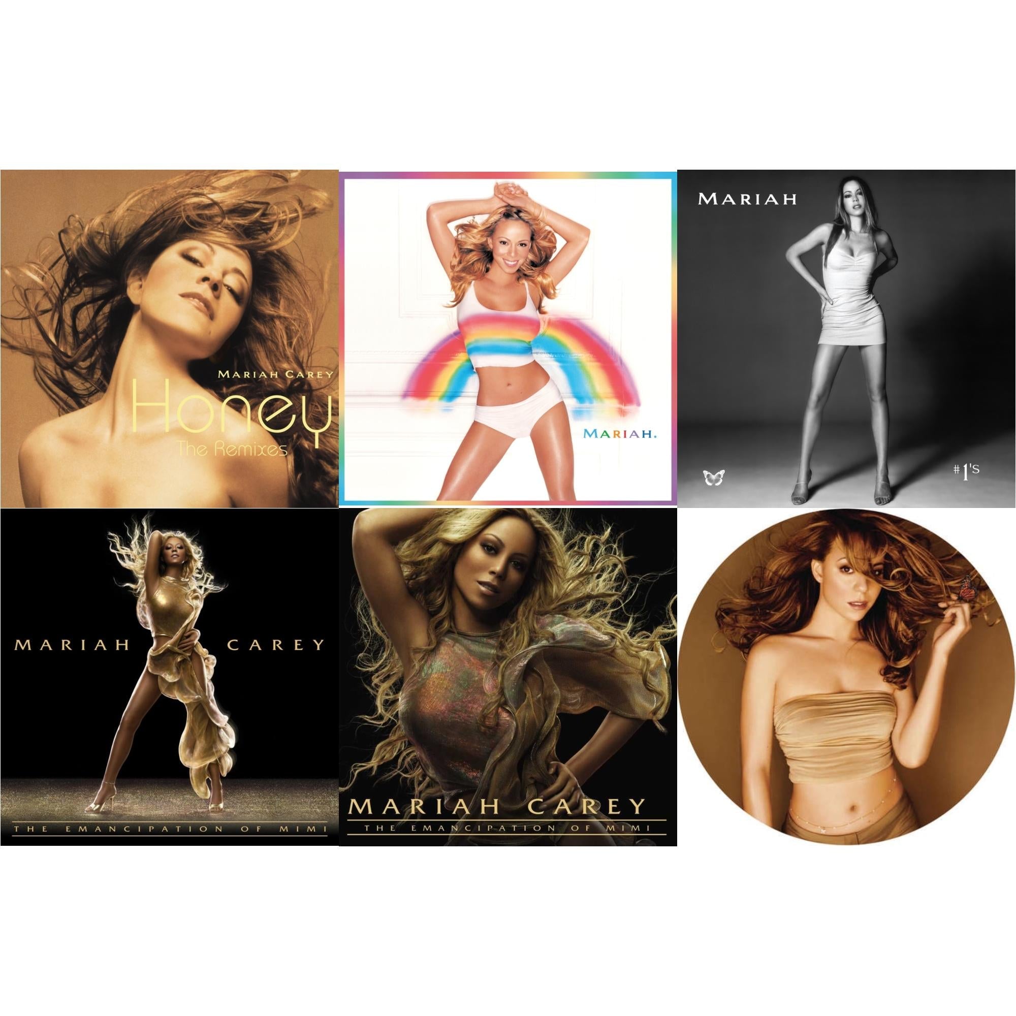 Honey Ep (2LP/Honey Vinyl) & Rainbow (25Th Anniversary/Rainbow Colored Picture Disc/2LP) & #1’S (Opaque White Vinyl/2LP) & Emancipation Of Mimi (2LP) & Emancipation Of Mimi (2LP) & Butterfly (Picture Disc)