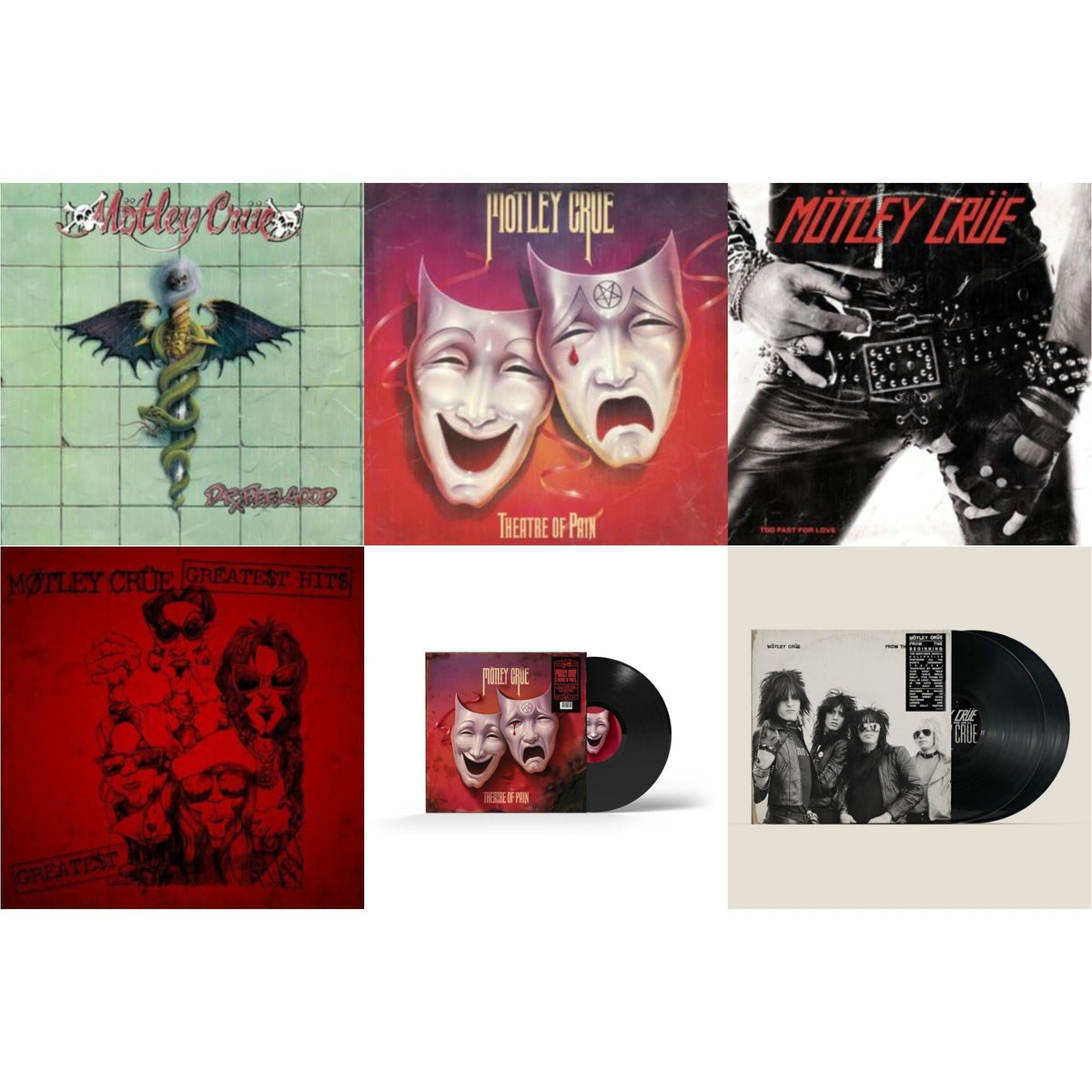 Dr. Feelgood & Theatre Of Pain & Too Fast For Love & Greatest Hits (2LP) & Theatre Of Pain (40Th Anniversary) & From The Beginning (2LP)