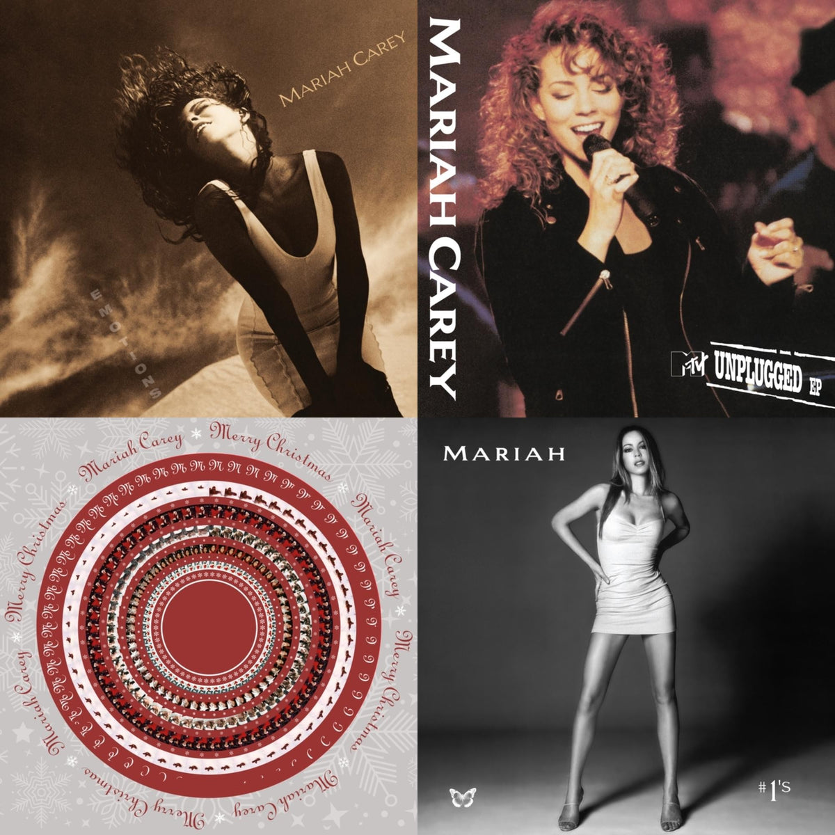 Emotions & Mtv Unplugged & Merry Christmas (Zoetrope LP Vinyl) & #1’S (Opaque White Vinyl/2LP)