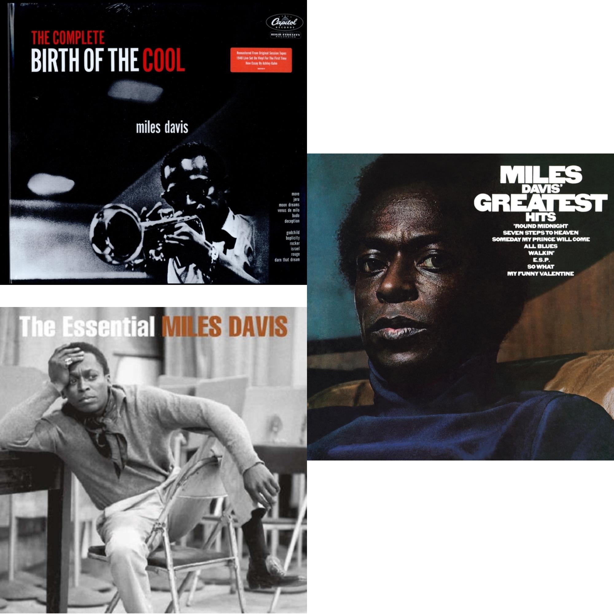 Complete Birth Of The Cool (2LP) & Essential Miles Davis (2LP) & Greatest Hits (1969) (150G/Dl Code)