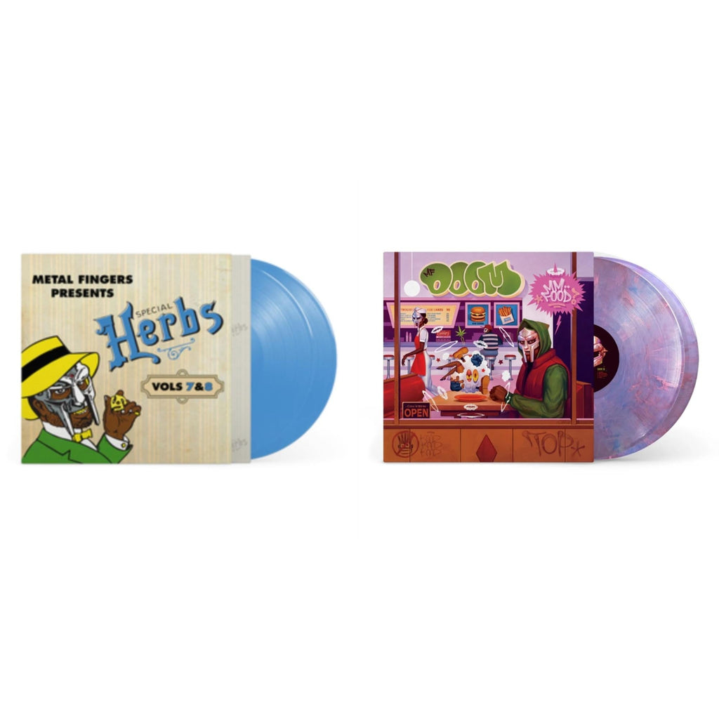 Metal Fingers Presents: Special Herbs Vol. 7 & 8 (2LP/Sly Blue Vinyl) & Mm..Food (20Th Anniversary/2LP/Sweet Tart Vinyl)