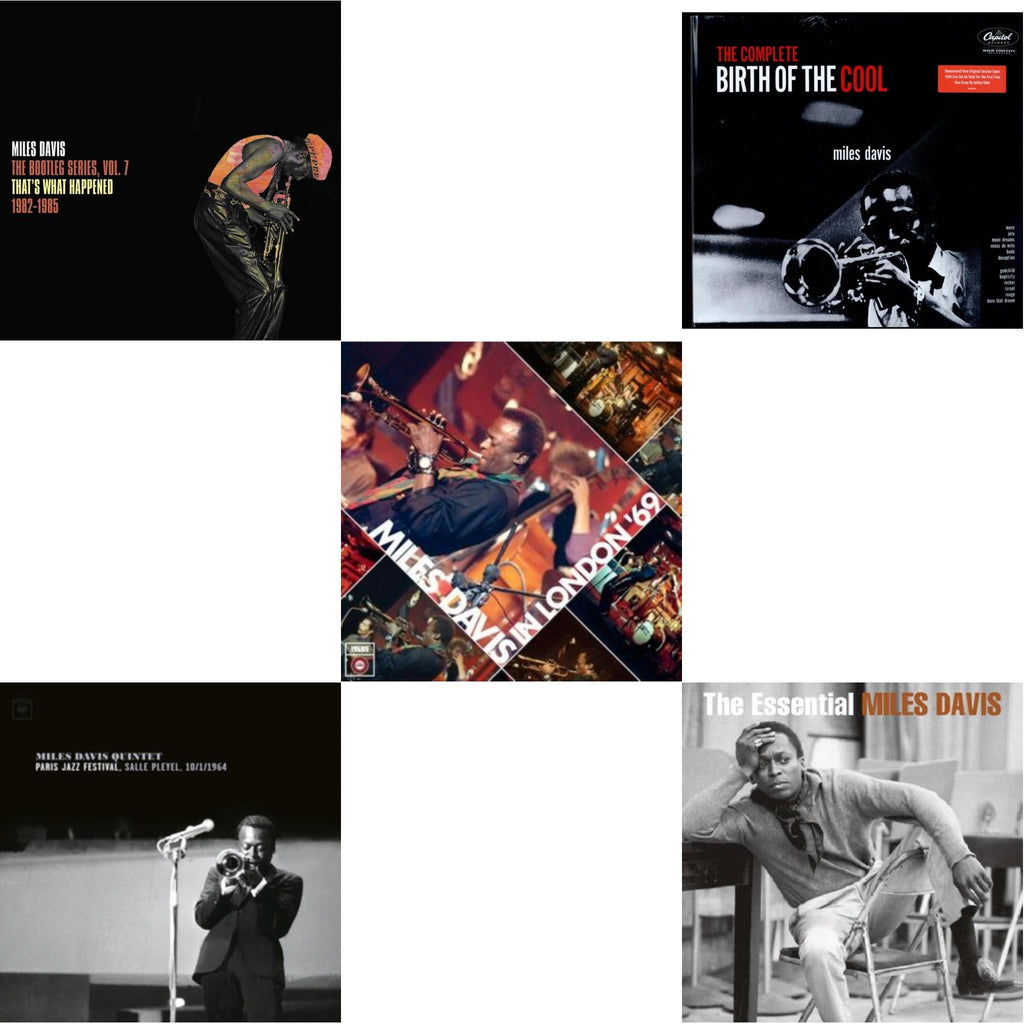 Bootleg Series Vol. 7: That’S What Happened 1982-1985 (2LP/White Vinyl) & Paris Jazz Festival, Salle Playel 10/1/1964 (2LP) & Live At Ronnie Scott's 1969 & Complete Birth Of The Cool (2LP) & Essential Miles Davis (2LP)