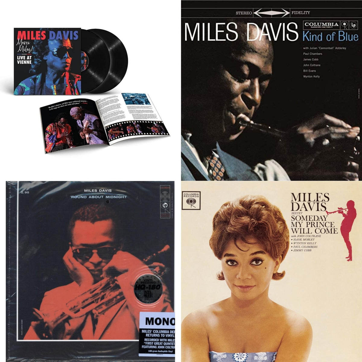 Merci, Miles! Live At Vienne (2LP) & Kind Of Blue (180G) & Round About Midnight (180G/Mono) & Someday My Prince Will Come (180G)