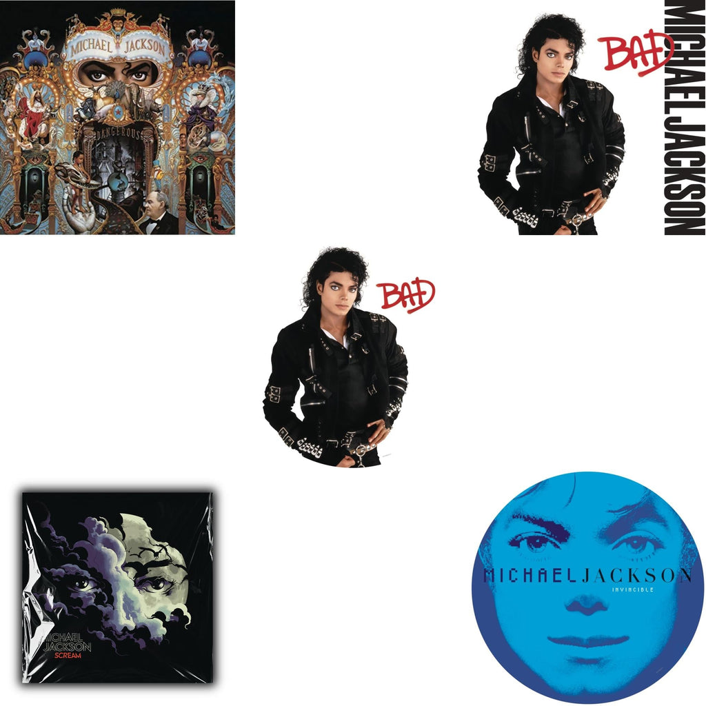 Bad (Picture Disc) & Invincible (2LP/Picture Disc) & Dangerous (180G/2LP) & Bad (140G/Gatefold) & Michael Jackson - Scream (2LP) (New LP Vinyl)