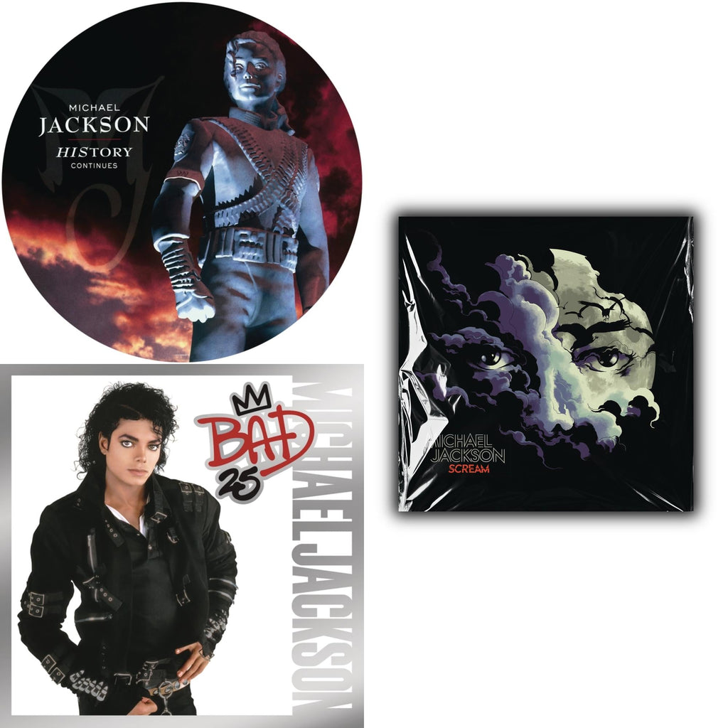 History: Continues (2LP/Picture Disc) & Bad 25Th Anniversary Edition (3LP/180G) & Michael Jackson - Scream (2LP) (New LP Vinyl)