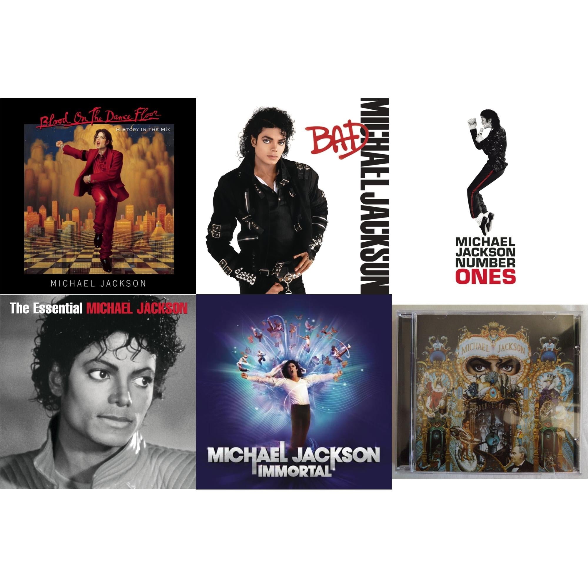 Blood On The Dance Floor / History In The Mix & Bad & Number Ones & Essential Michael Jackson & Immortal & Dangerous