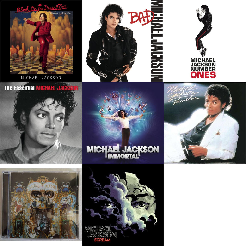 Blood On The Dance Floor / History In The Mix & Bad & Number Ones & Essential Michael Jackson & Immortal & Thriller & Dangerous & Scream