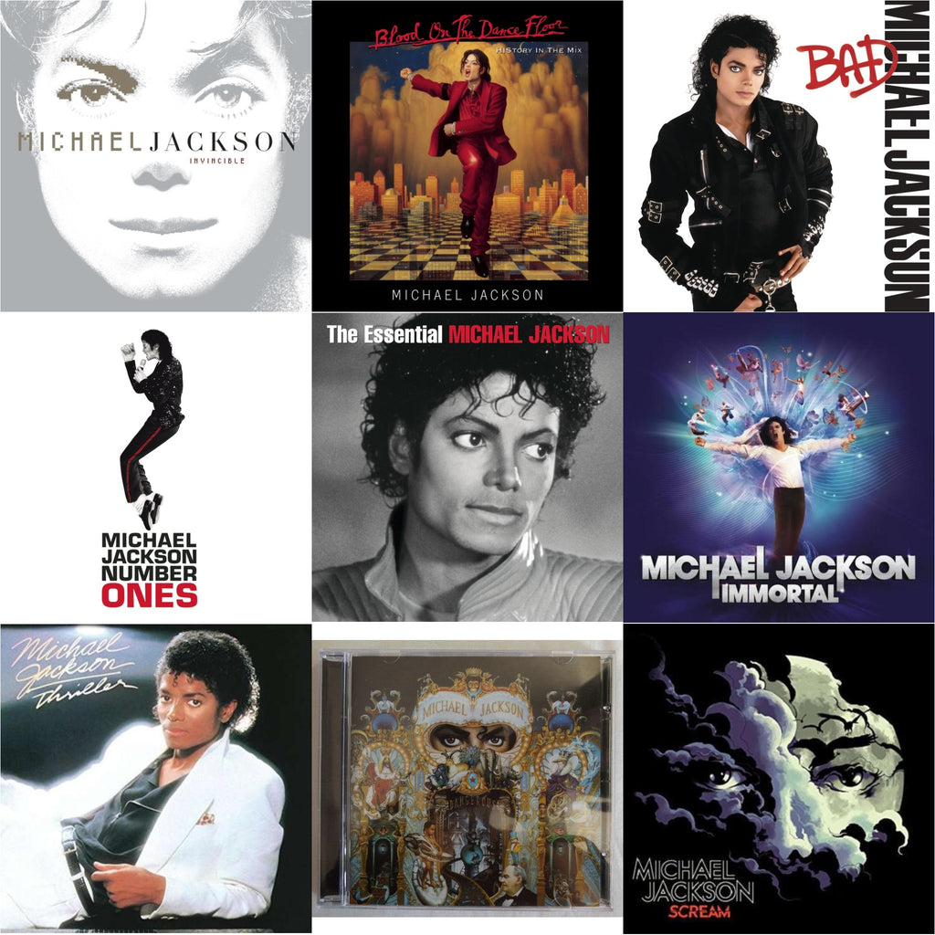 Invincible & Blood On The Dance Floor / History In The Mix & Bad & Number Ones & Essential Michael Jackson & Immortal & Thriller & Dangerous & Scream