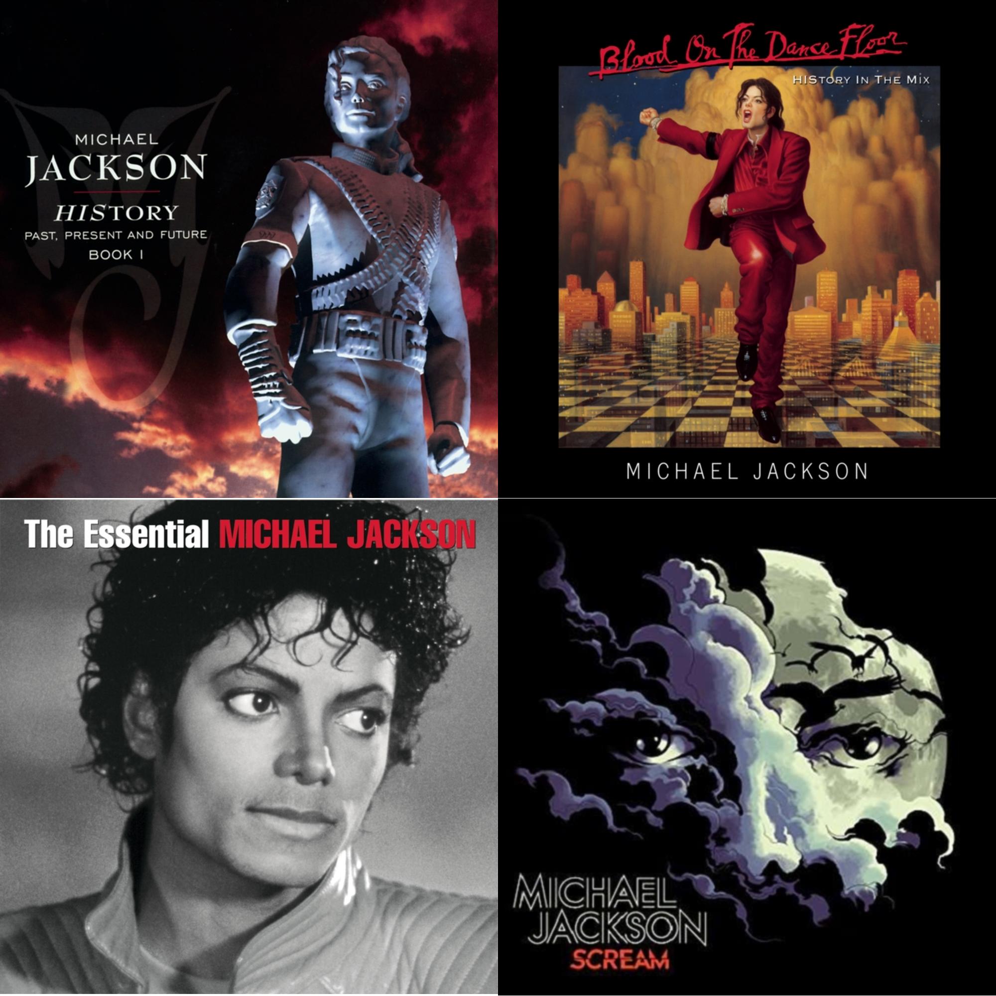 History: Past Present & Future Book 1 & Blood On The Dance Floor / History In The Mix & Essential Michael Jackson & Scream