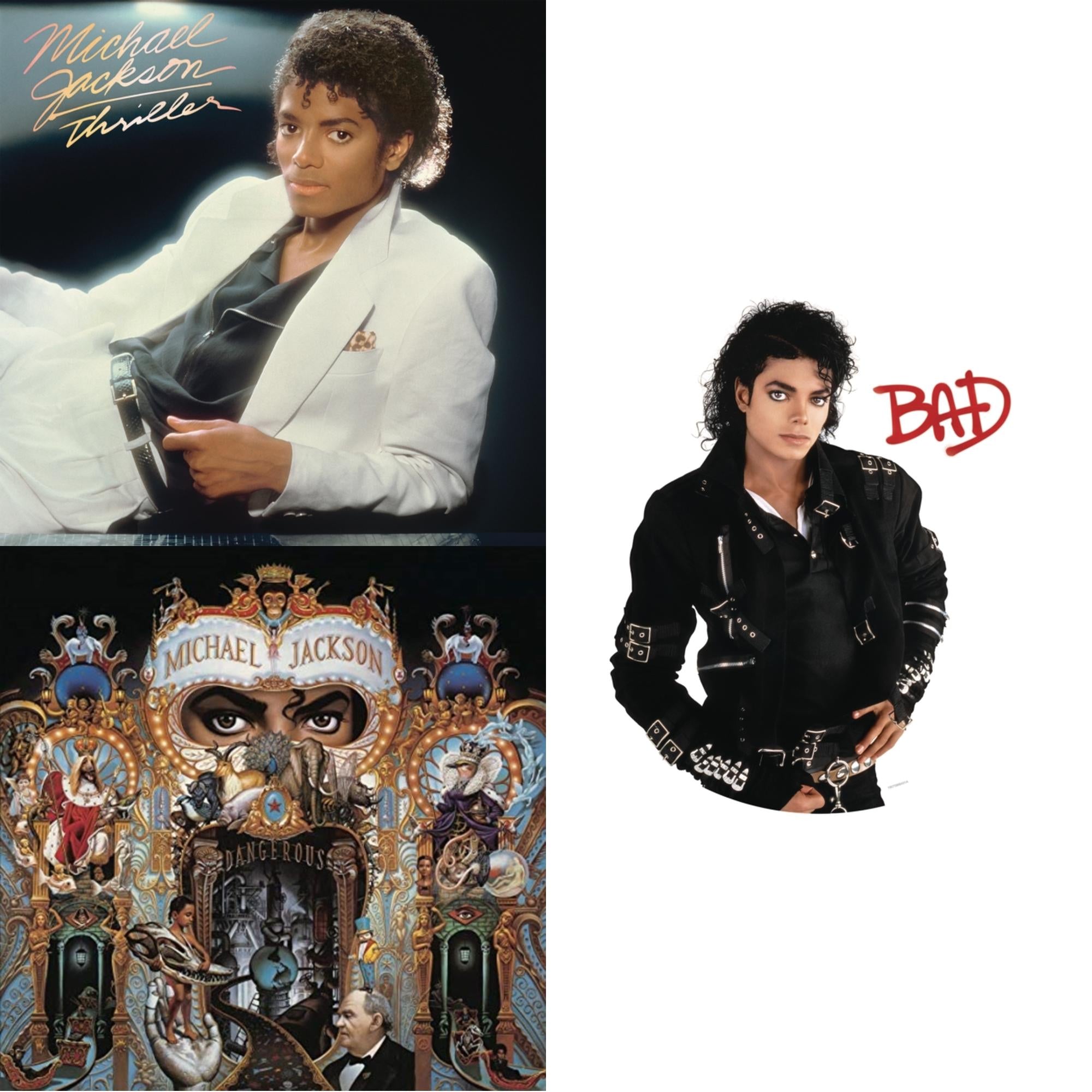 Bad (Picture Disc) & Dangerous (180G/2LP) & Thriller (140G/Gatefold)