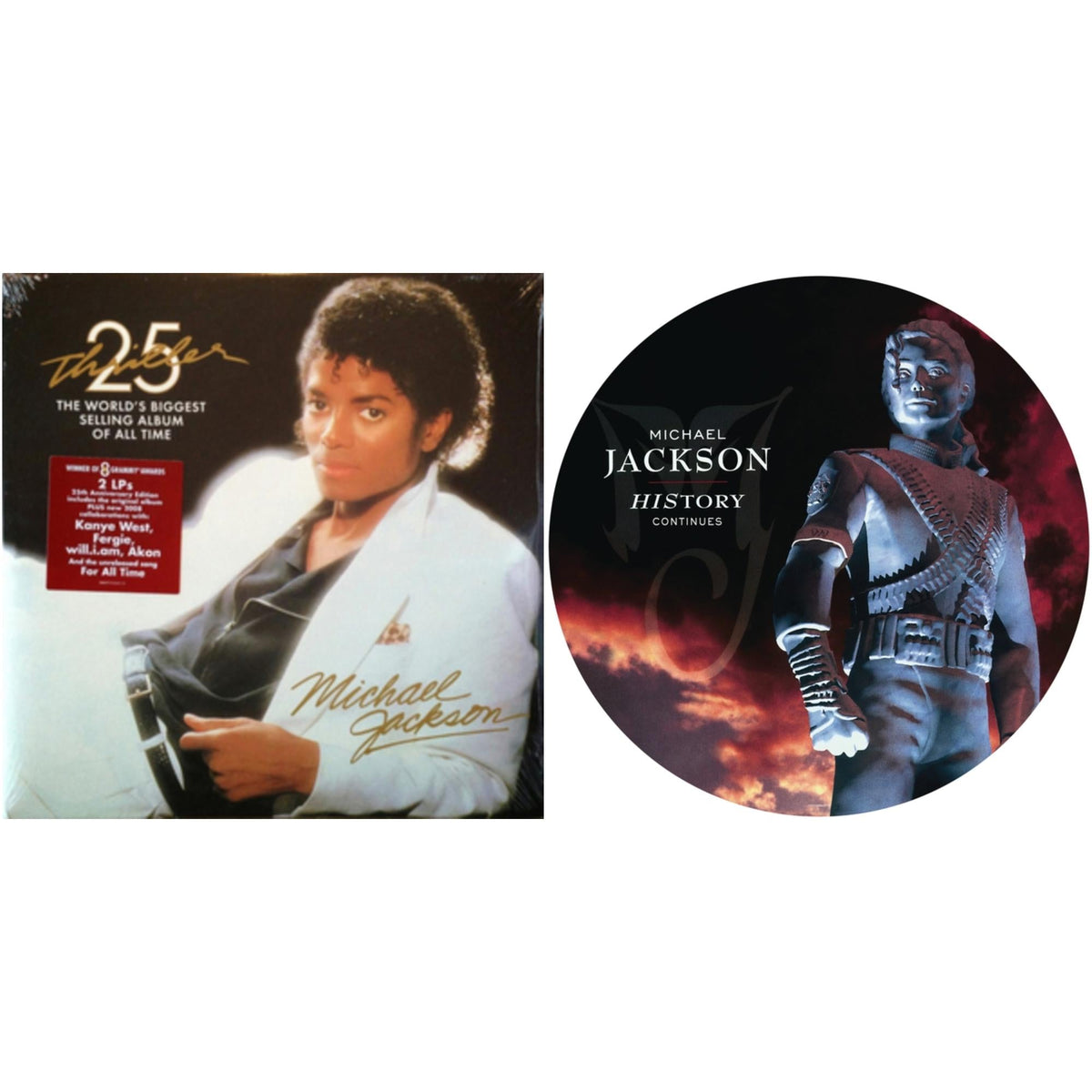 History: Continues (2LP/Picture Disc) & Thriller (25Th Anniversary Edition/2LP/180G/Gatefold)