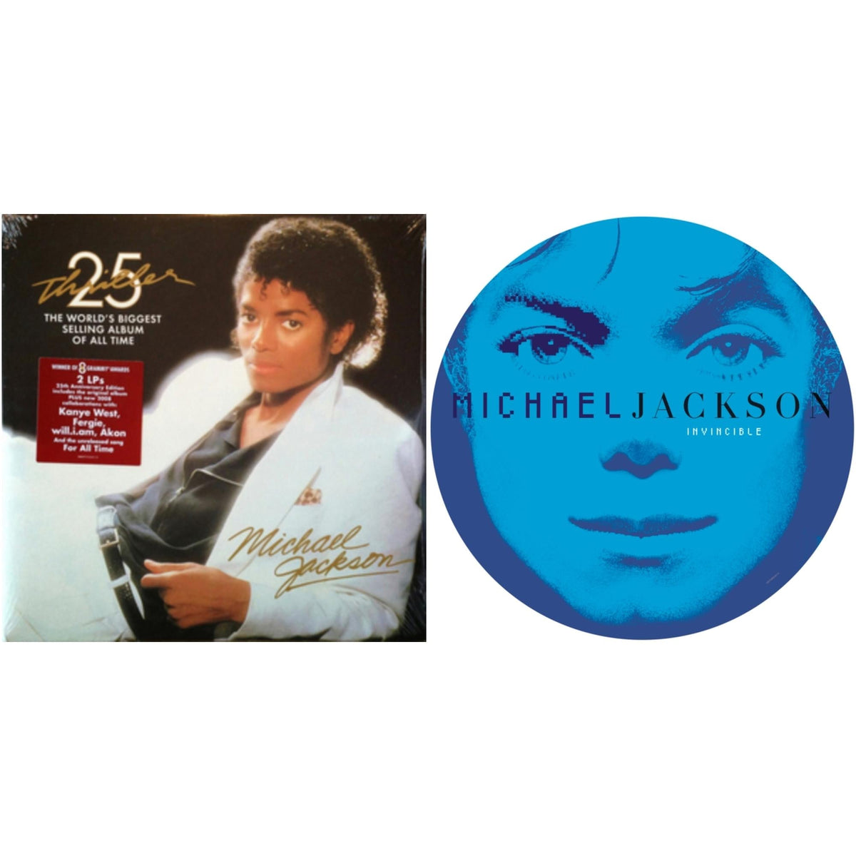 Michael Jackson - Invincible (2LP/Picture Disc) & Thriller – Bundle Music