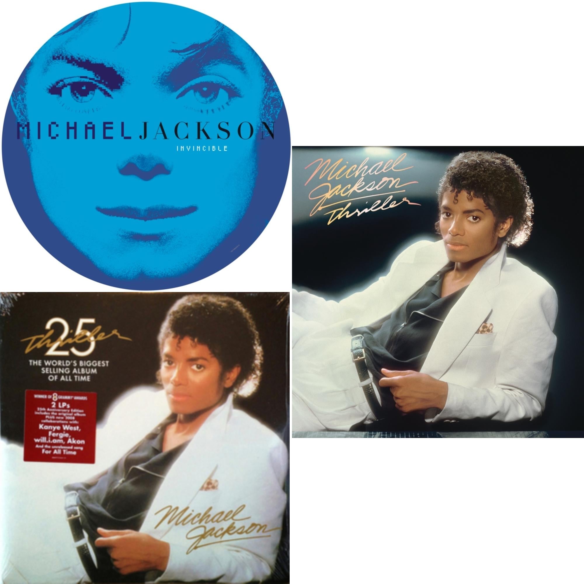 Invincible (2LP/Picture Disc) & Thriller (25Th Anniversary Edition/2LP/180G/Gatefold) & Thriller (140G/Gatefold)