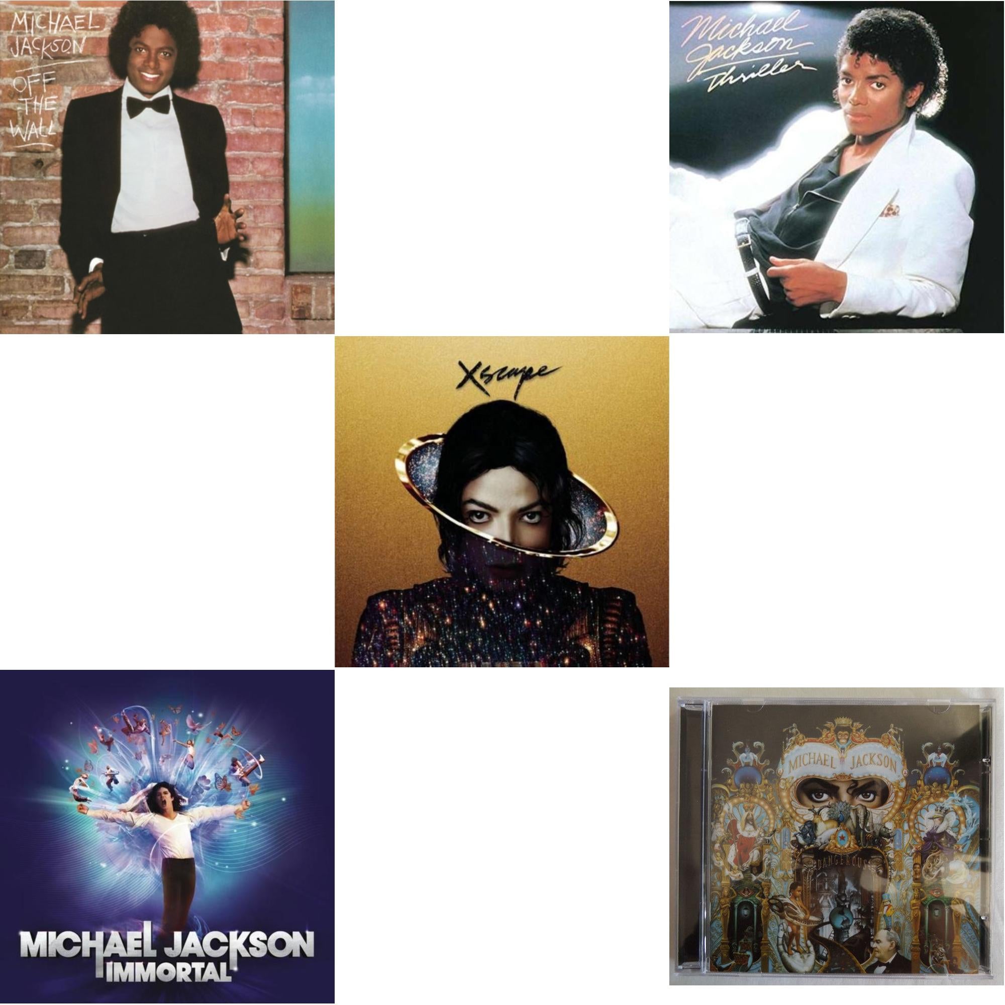 Off The Wall & Immortal & Xscape & Thriller & Dangerous