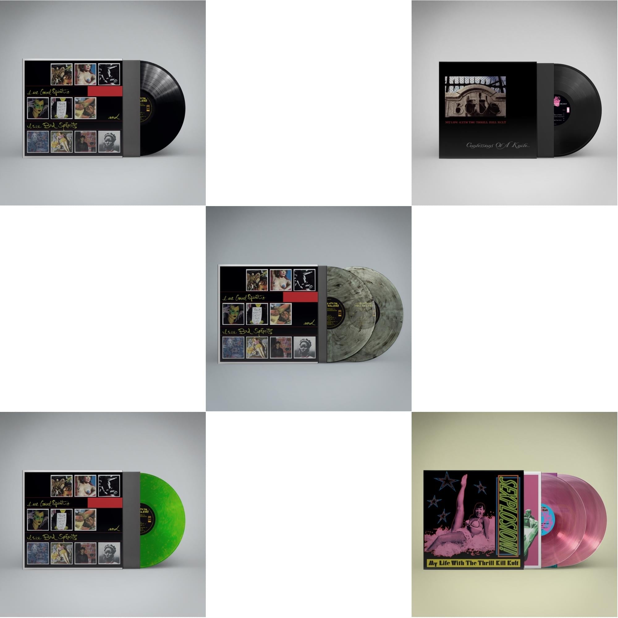 My Life With The Thrill Kill Kult - I See Good Spirits & I See Bad Spirits (Ams Exclusive) & I See Good Spirits & I See Bad Spirits (Neon Green LP Vinyl) (Ams Exclusive) & I See Good Spirits & I See Bad Spirits (2LP/Coke Bottle Clear Vinyl) (Ams