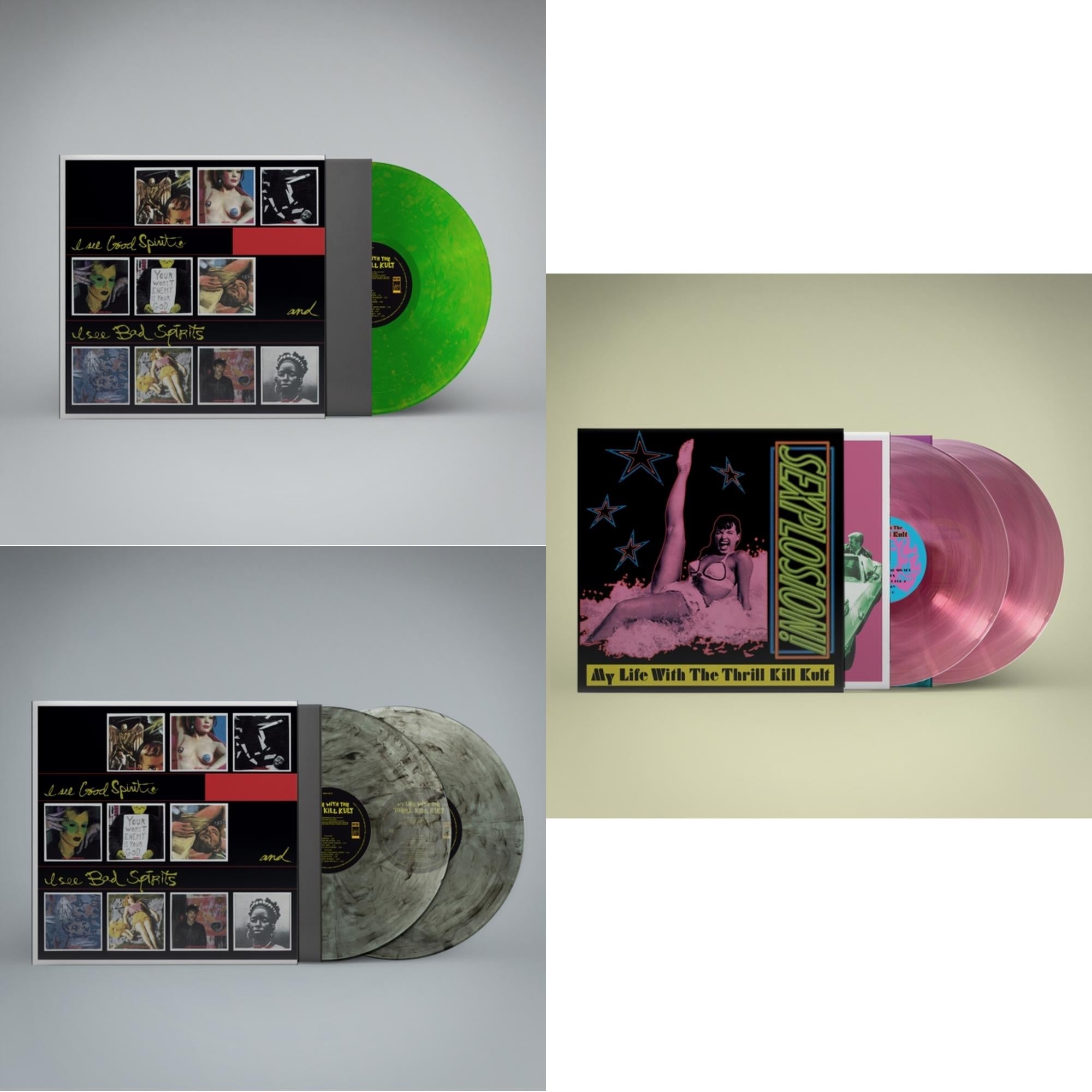 I See Good Spirits & I See Bad Spirits (Neon Green LP Vinyl) (Ams Exclusive) & I See Good Spirits & I See Bad Spirits (2LP/Coke Bottle Clear Vinyl) (Ams Exclusive) & Sexplosion! (2LP/Reissue/Pink Vinyl)