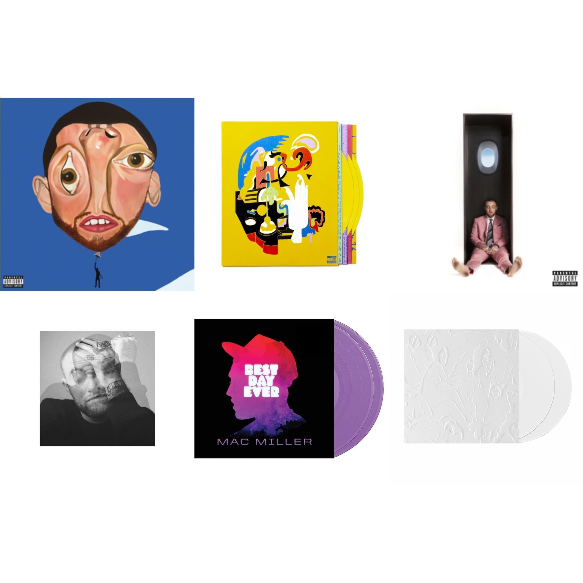 Balloonerism (2LP) & Faces (3LP/Yellow Vinyl) & Swimming (X) & Circles (2LP/Clear Vinyl) & Best Day Ever (Lavender Vinyl/2LP) & Macadelic (White Vinyl/2LP)