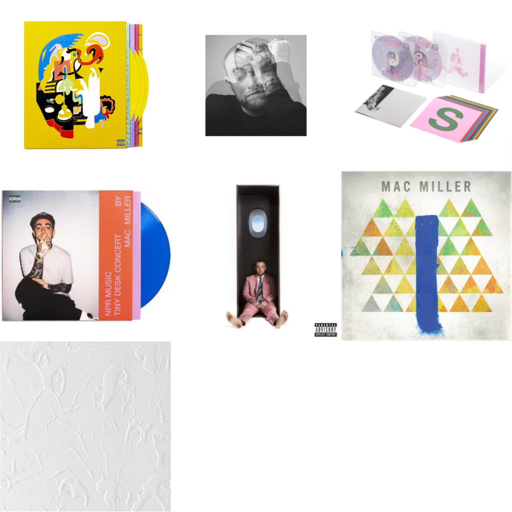 This is a 7 LP Vinyl SKU bundle.
1.This LP Vinyl is brand new.Format: LP VinylMusic Style: Cloud RapThis item's title is: Faces (3LP/Yellow Vinyl)Artist: Mac MillerLabel: WARNER BROS.Barcode: 093624881391Release Date: 10/15/2021
2.This LP Vinyl is brand new.