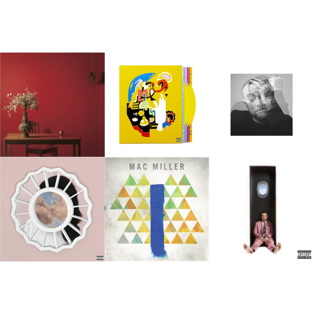 This is a 6 LP Vinyl SKU bundle.
1.This LP Vinyl is brand new.Format: LP VinylMusic Style: Cloud RapThis item's title is: Faces (3LP/Yellow Vinyl)Artist: Mac MillerLabel: WARNER BROS.Barcode: 093624881391Release Date: 10/15/2021
2.This LP Vinyl is brand new.