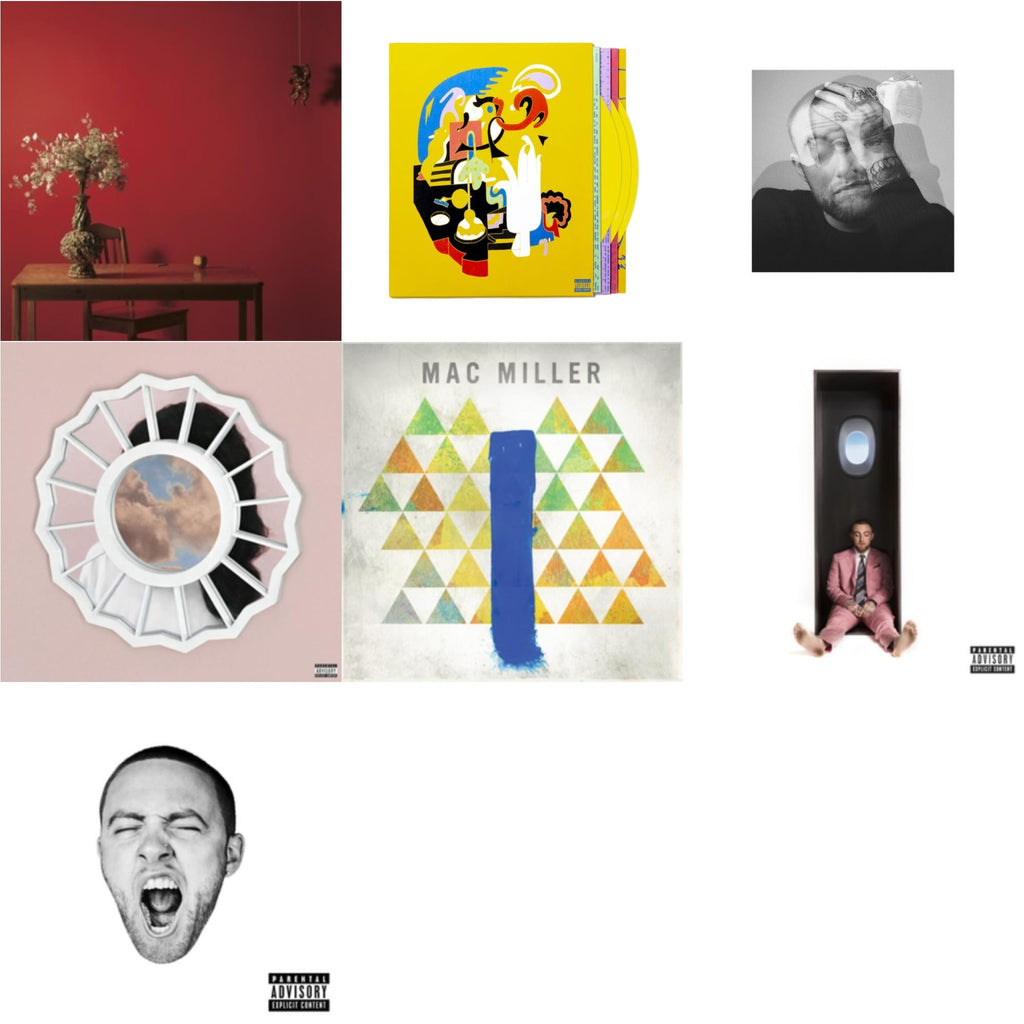 This is a 7 LP Vinyl SKU bundle.
1.This LP Vinyl is brand new.Format: LP VinylMusic Style: Cloud RapThis item's title is: Faces (3LP/Yellow Vinyl)Artist: Mac MillerLabel: WARNER BROS.Barcode: 093624881391Release Date: 10/15/2021
2.This LP Vinyl is brand new.