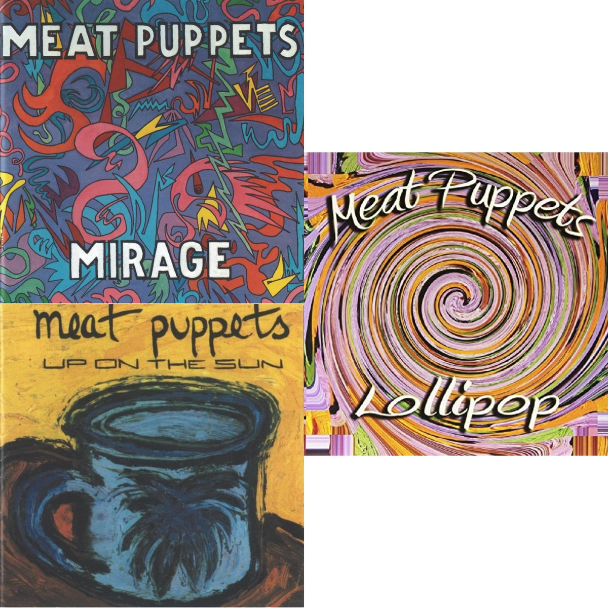 This is a 3 LP Vinyl SKU bundle.
1.This LP Vinyl is brand new.Format: LP VinylMusic Style: Alternative RockThis item's title is: LollipopArtist: Meat PuppetsLabel: MEGAFORCEBarcode: 020286234166Release Date: 5/7/2021
2.This LP Vinyl is brand new.