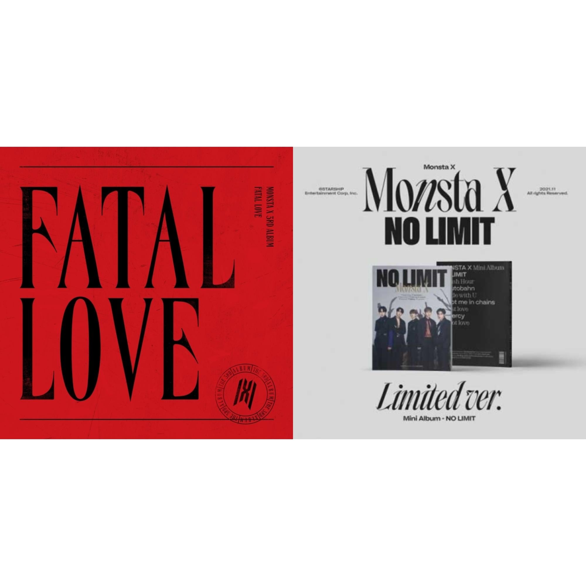 This is a 2 CD SKU bundle.
1.This CD is brand new.Format: CDMusic Style: K-popThis item's title is: Fatal Love: Vol. 3Artist: Monsta XLabel: STARSHIP ENTBarcode: 8804775151347Release Date: 1/8/2021
2.This CD is brand new.