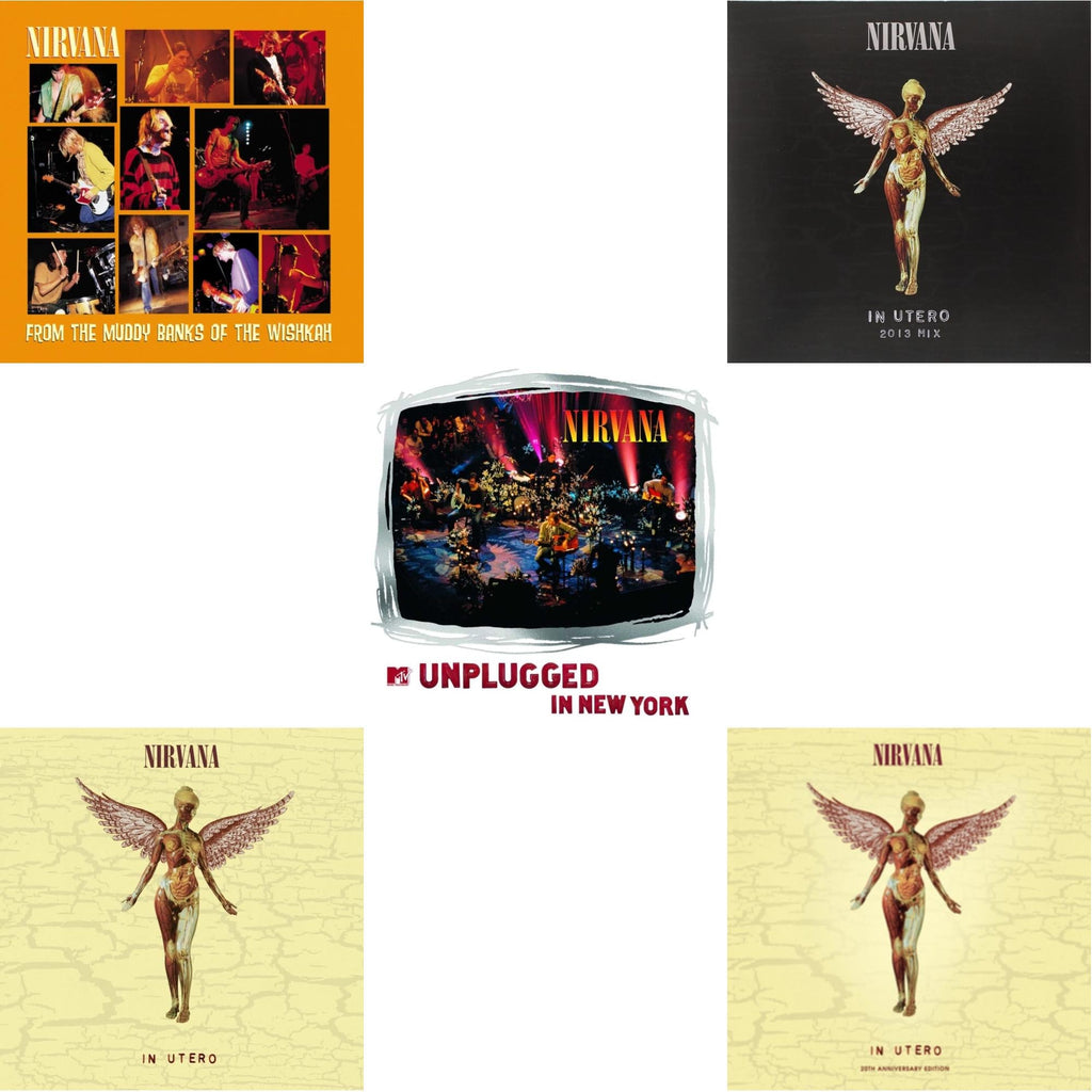 This is a 5 LP Vinyl SKU bundle.
1.This LP Vinyl is brand new.Format: LP VinylMusic Style: GrungeThis item's title is: In Utero (30Th Anniversary) (LP/10 Inch)Artist: NirvanaLabel: GEFFENBarcode: 602455178589Release Date: 10/27/2023
2.This LP Vinyl is brand new.