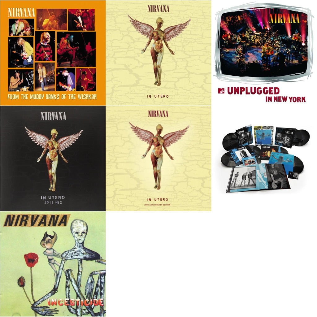 This is a 7 LP Vinyl SKU bundle.
1.This LP Vinyl is brand new.Format: LP VinylMusic Style: Alternative RockThis item's title is: Nevermind (30Th Anniversary/Super Deluxe/8LP/7Inch)Artist: NirvanaLabel: GEFFENBarcode: 602435979861Release Date: 5/27/2022
2.This LP Vinyl is brand new.