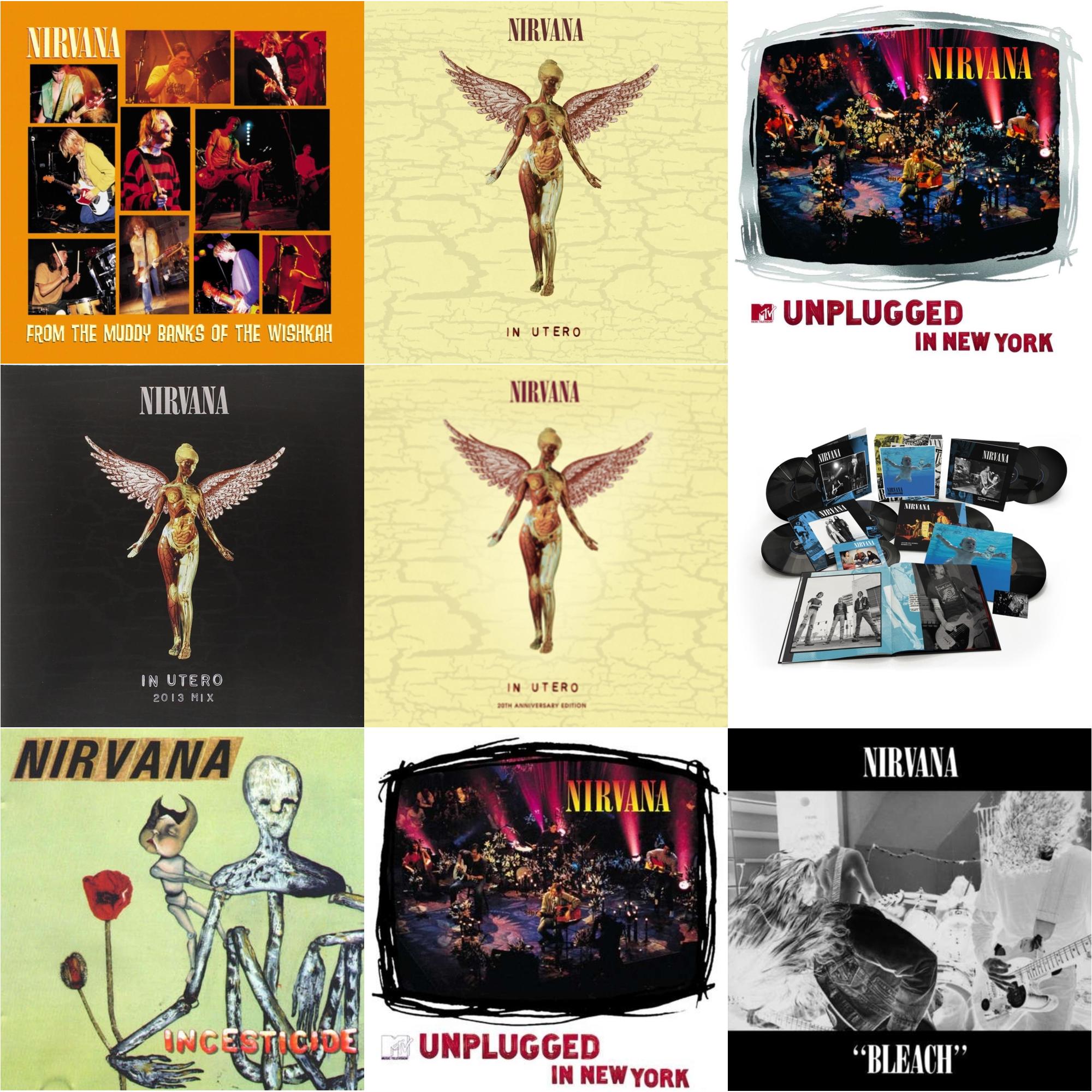 This is a 9 LP Vinyl SKU bundle.
1.This LP Vinyl is brand new.Format: LP VinylMusic Style: GrungeThis item's title is: BleachArtist: NirvanaLabel: SUBPOPBarcode: 098787003413Release Date: 10/1/1993
2.This LP Vinyl is brand new.