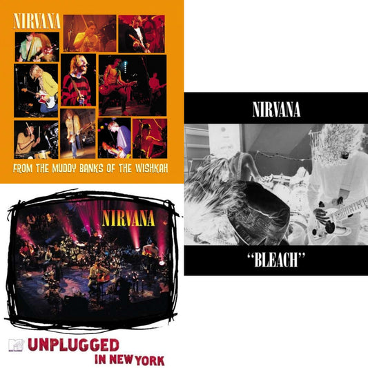 This is a 3 LP Vinyl SKU bundle.
1.This LP Vinyl is brand new.Format: LP VinylMusic Style: GrungeThis item's title is: BleachArtist: NirvanaLabel: SUBPOPBarcode: 098787003413Release Date: 10/1/1993
2.This LP Vinyl is brand new.