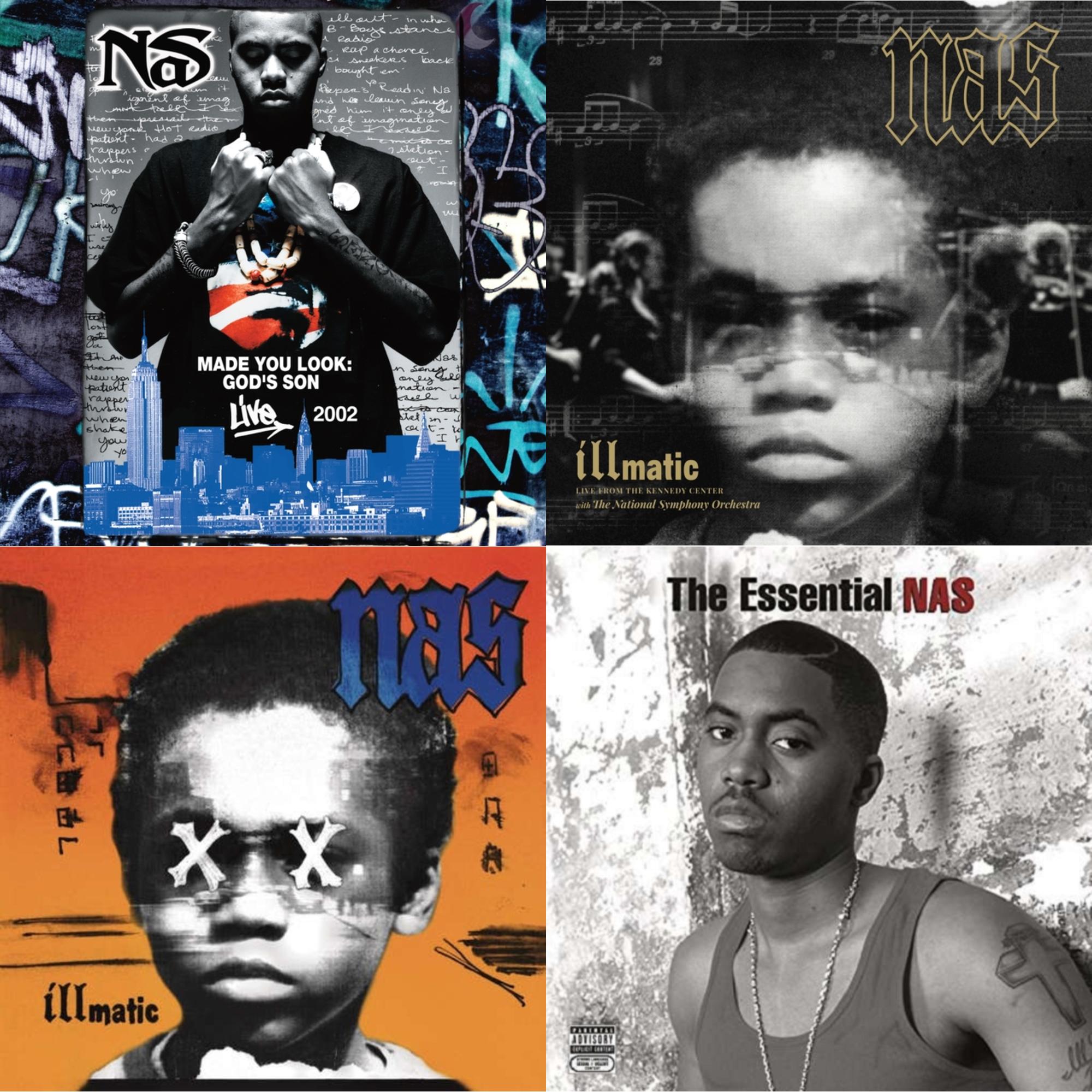Made You Look: God's Son Live 2002 (Rsd) & Illmatic: Live From The Kennedy Center (Limited 2LP/180G/Poster/Dl Card) & Illmatic Xx (Pa/180G/Dl Card) & Essential Nas