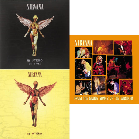 This is a 3 LP Vinyl SKU bundle.
1.This LP Vinyl is brand new.Format: LP VinylMusic Style: GrungeThis item's title is: In Utero: 2013 Mix (2LP)Artist: NirvanaLabel: GEFFEN RECORDSBarcode: 602537483471Release Date: 5/19/2014
2.This LP Vinyl is brand new.