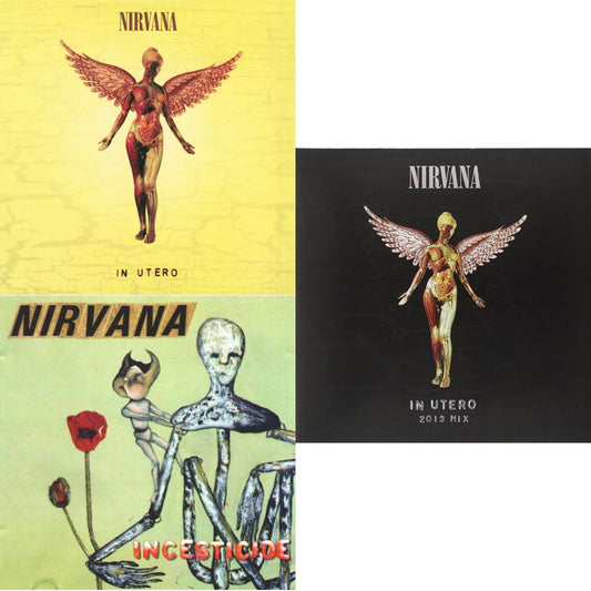 This is a 3 LP Vinyl SKU bundle.
1.This LP Vinyl is brand new.Format: LP VinylMusic Style: GrungeThis item's title is: Incesticide (20Th Anniversary 45RPM Edition)Artist: NirvanaLabel: GEFFENBarcode: 602537204830Release Date: 1/13/2017
2.This LP Vinyl is brand new.