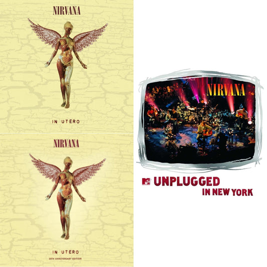 This is a 3 LP Vinyl SKU bundle.
1.This LP Vinyl is brand new.Format: LP VinylMusic Style: GrungeThis item's title is: In Utero (30Th Anniversary) (LP/10 Inch)Artist: NirvanaLabel: GEFFENBarcode: 602455178589Release Date: 10/27/2023
2.This LP Vinyl is brand new.