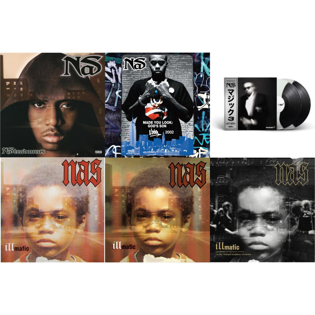 Nastradamus (Pa) (2 LP/140G Vinyl/Dl Code) & Made You Look: God's Son Live 2002 (Rsd) & Magic 3 (2LP/Coloured Vinyl) & Illmatic & Illmatic & Illmatic: Live From The Kennedy Center (Limited 2LP/180G/Poster/Dl Card)