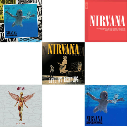 This is a 5 CD SKU bundle.
1.This CD is brand new.Format: CDMusic Style: GrungeThis item's title is: Nevermind (30Th Anniversary/Deluxe/2CD)Artist: NirvanaLabel: GEFFENBarcode: 602438625314Release Date: 11/12/2021
2.This CD is brand new.