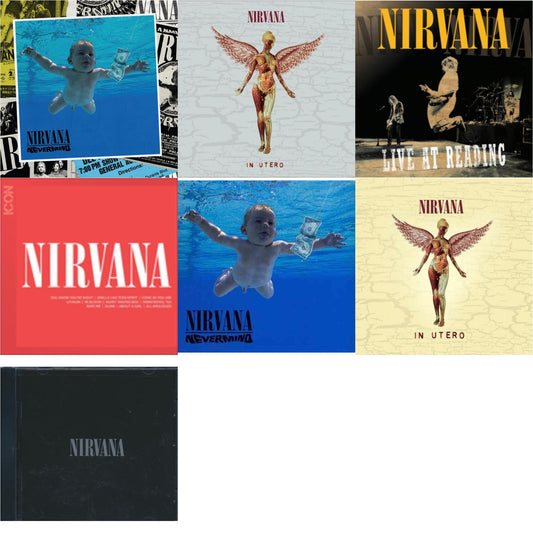 This is a 7 CD SKU bundle.
1.This CD is brand new.Format: CDMusic Style: GrungeThis item's title is: Nevermind (30Th Anniversary/Deluxe/2CD)Artist: NirvanaLabel: GEFFENBarcode: 602438625314Release Date: 11/12/2021
2.This CD is brand new.