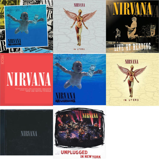 This is a 8 CD SKU bundle.
1.This CD is brand new.Format: CDMusic Style: GrungeThis item's title is: Nevermind (30Th Anniversary/Deluxe/2CD)Artist: NirvanaLabel: GEFFENBarcode: 602438625314Release Date: 11/12/2021
2.This CD is brand new.