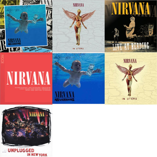 This is a 7 CD SKU bundle.
1.This CD is brand new.Format: CDMusic Style: GrungeThis item's title is: Nevermind (30Th Anniversary/Deluxe/2CD)Artist: NirvanaLabel: GEFFENBarcode: 602438625314Release Date: 11/12/2021
2.This CD is brand new.
