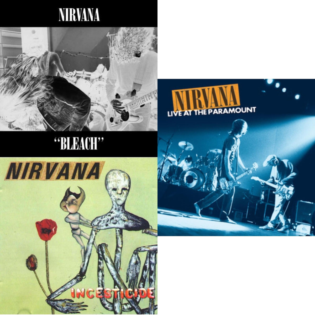 Bleach & Incesticide (20Th Anniversary 45RPM Edition) & Live At The Paramount (Transparent Orange Vinyl/2LP)