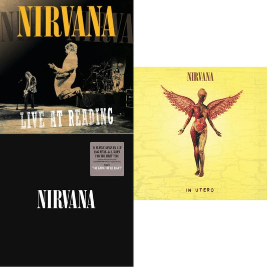 This is a 3 LP Vinyl SKU bundle.
1.This LP Vinyl is brand new.Format: LP VinylMusic Style: EurodanceThis item's title is: Live At ReadingArtist: NirvanaLabel: GEFFENBarcode: 602527212173Release Date: 12/21/2009
2.This LP Vinyl is brand new.