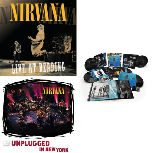 This is a 3 LP Vinyl SKU bundle.
1.This LP Vinyl is brand new.Format: LP VinylMusic Style: Alternative RockThis item's title is: Nevermind (30Th Anniversary/Super Deluxe/8LP/7Inch)Artist: NirvanaLabel: GEFFENBarcode: 602435979861Release Date: 5/27/2022
2.This LP Vinyl is brand new.
