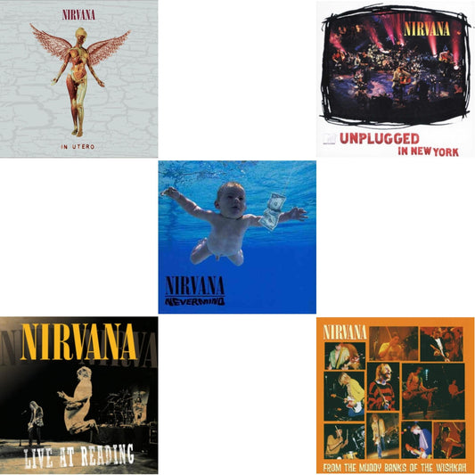 This is a 5 CD SKU bundle.
1.This CD is brand new.Format: CDMusic Style: GrungeThis item's title is: In Utero (30Th Anniversary) (2CD)Artist: NirvanaLabel: UMeBarcode: 602455178572Release Date: 10/27/2023
2.This CD is brand new.