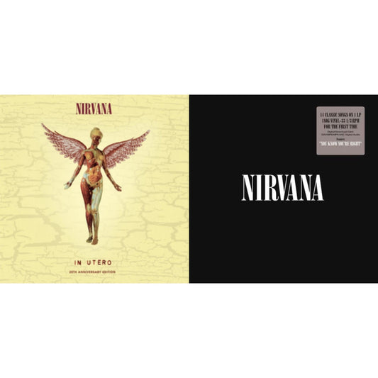 This is a 2 LP Vinyl SKU bundle.
1.This LP Vinyl is brand new.Format: LP VinylMusic Style: GrungeThis item's title is: In UteroArtist: NirvanaLabel: Universal Music GroupBarcode: 602537483464Release Date: 9/24/2013
2.This LP Vinyl is brand new.