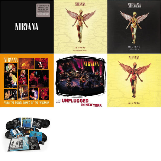 This is a 7 LP Vinyl SKU bundle.
1.This LP Vinyl is brand new.Format: LP VinylMusic Style: Alternative RockThis item's title is: Nevermind (30Th Anniversary/Super Deluxe/8LP/7Inch)Artist: NirvanaLabel: GEFFENBarcode: 602435979861Release Date: 5/27/2022
2.This LP Vinyl is brand new.