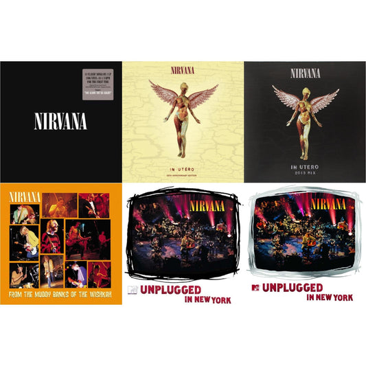 This is a 6 LP Vinyl SKU bundle.
1.This LP Vinyl is brand new.Format: LP VinylMusic Style: GrungeThis item's title is: In UteroArtist: NirvanaLabel: Universal Music GroupBarcode: 602537483464Release Date: 9/24/2013
2.This LP Vinyl is brand new.