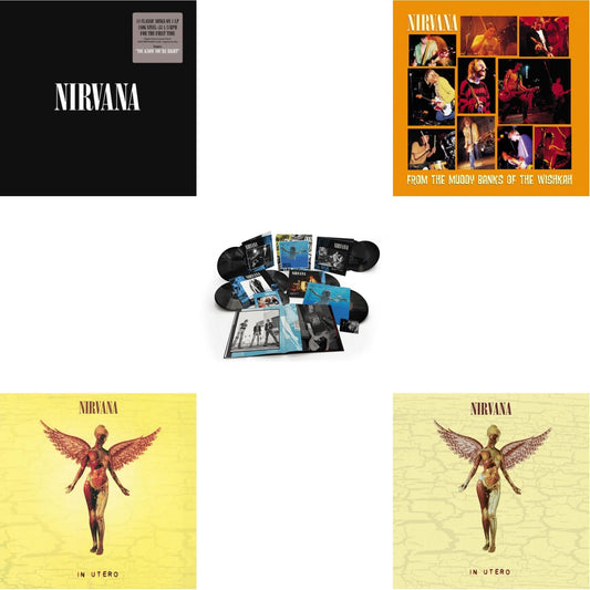This is a 5 LP Vinyl SKU bundle.
1.This LP Vinyl is brand new.Format: LP VinylMusic Style: Alternative RockThis item's title is: Nevermind (30Th Anniversary/Super Deluxe/8LP/7Inch)Artist: NirvanaLabel: GEFFENBarcode: 602435979861Release Date: 5/27/2022
2.This LP Vinyl is brand new.