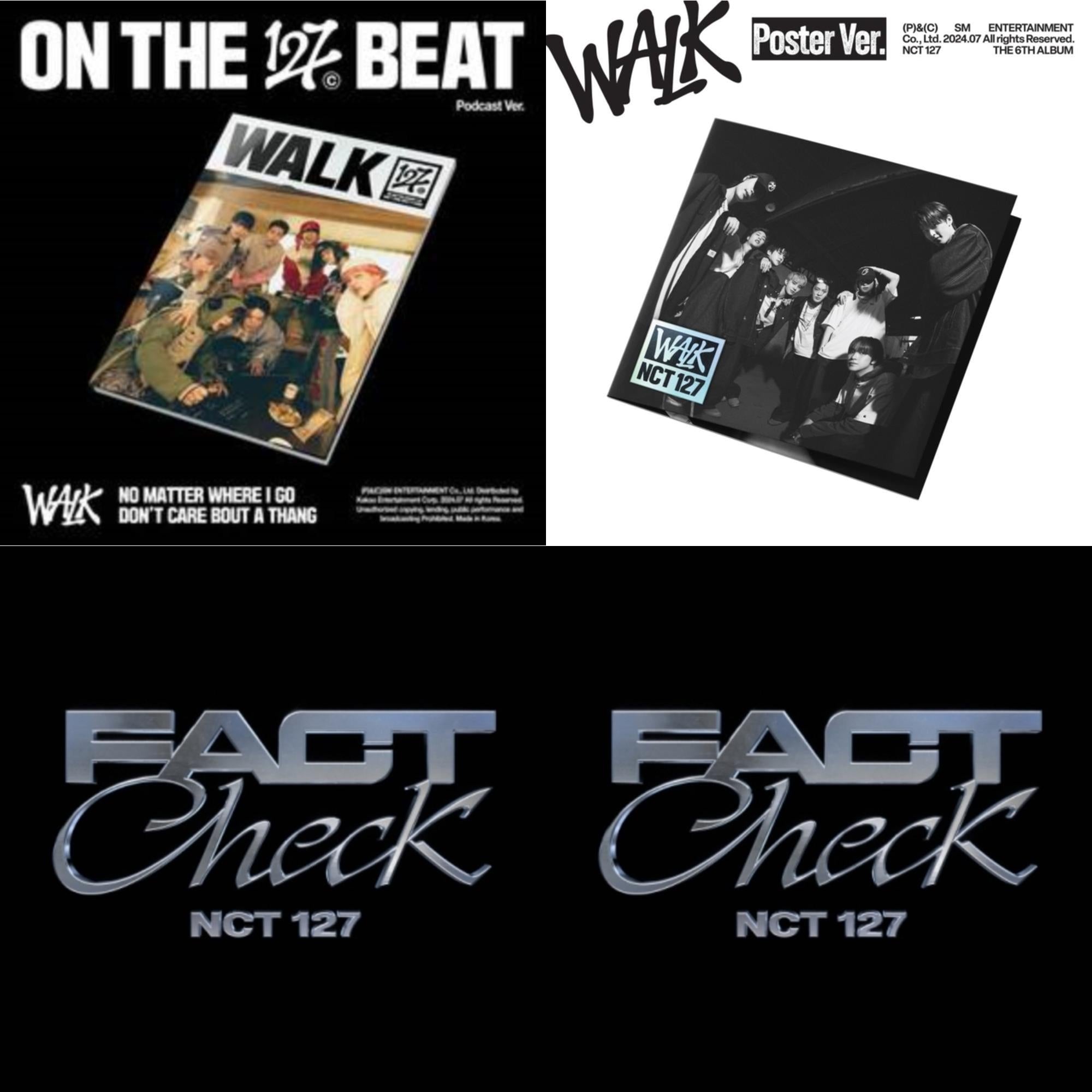 Walk - The 6Th Album (Podcast Ver.) & Walk - The 6Th Album (Poster Ver.) & Fact Check Vol.5 (Photo Case Ver.) & Fact Check Vol.5 (Photobook Ver.)