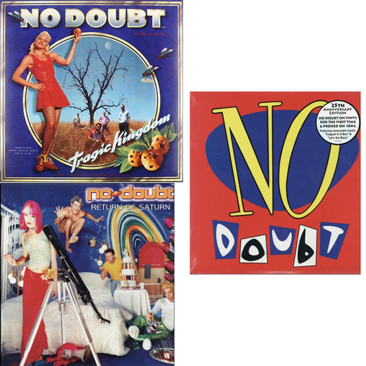 This is a 3 LP Vinyl SKU bundle.
1.This LP Vinyl is brand new.Format: LP VinylThis item's title is: Tragic KingdomArtist: No DoubtLabel: TRAUMABarcode: 602547047250Release Date: 1/13/2015
2.This LP Vinyl is brand new.